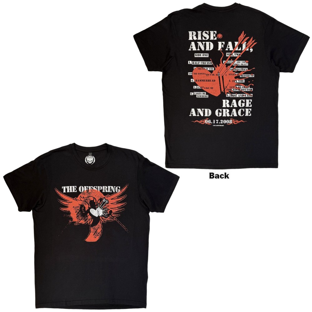 The Offspring - Rise And Fall Herren TShirt - Schwarz